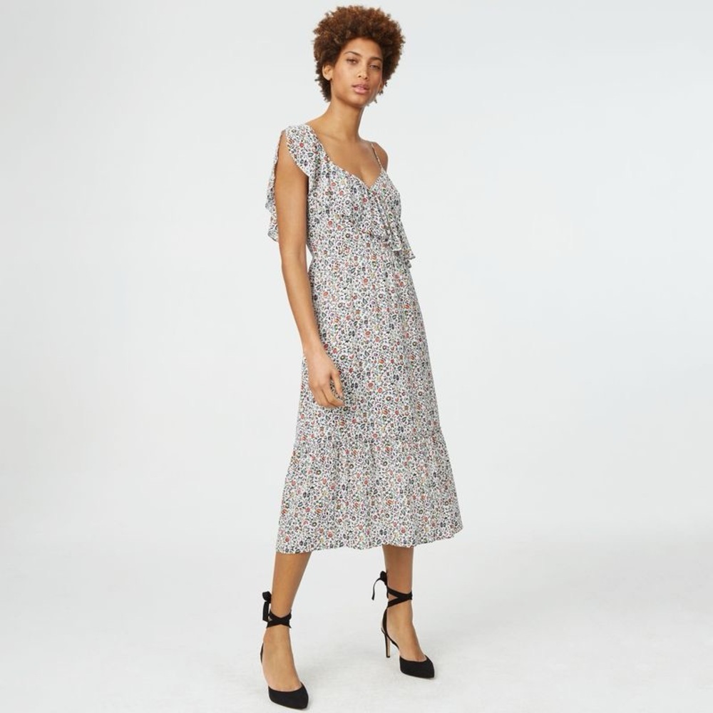 Club Monaco Yohara Floral Midi Dress